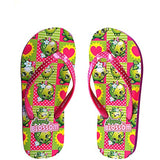 Shopkins Girls Flip Flops with Jelly Straps in Apple, Size 13/1 US Little Kid