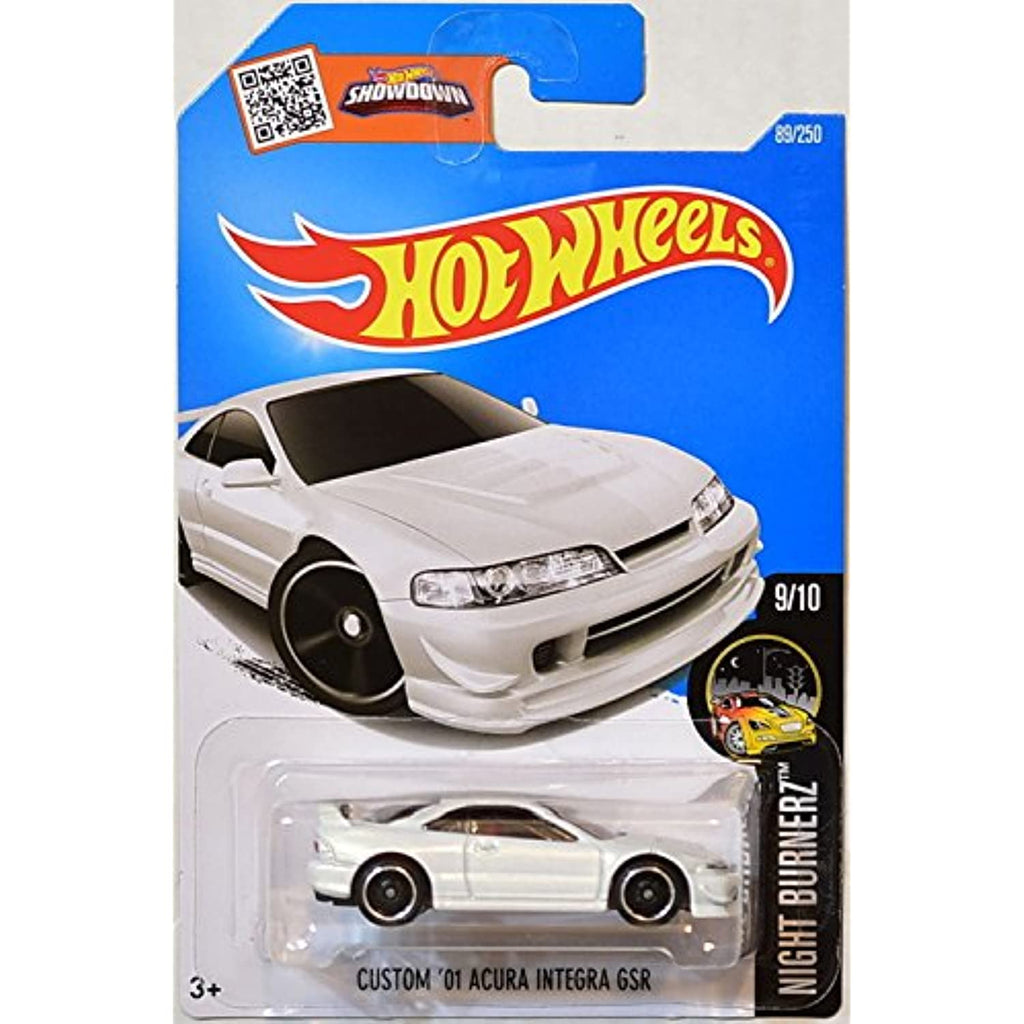 Hot Wheels 2016 Nightburnerz Custom '01 Acura Integra GSR 89/250, White