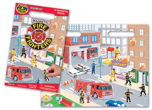 Create-A-Scene Magnetic Playset - Fire Fighters