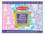Melissa & Doug Velvet Sticker Collection Book: Princesses, Animals, Fairy Garden - 200+ Stickers