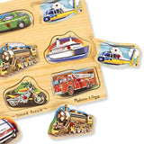Melissa & Doug Sound Puzzle Bundle (Farm & Vehicle)