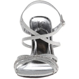 Sizzle by Coloriffics Women's Shelly Dress Sandal,Silver,7 M US