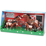 Melissa & Doug Appaloosa Horse Family 4-Piece Figure Play Set + Free Scratch Art Mini-Pad Bundle (22385)