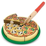 Melissa & Doug Wooden Playsets Bundle - Flip and Serve Pancake Set with Pizza Party Set - Ages 3 and Up - Imaginative Fun