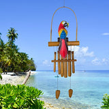 Woodstock Chimes - The ORIGINAL Guaranteed Musically Tuned Chime, Asli Arts Collection, Parrot Bamboo