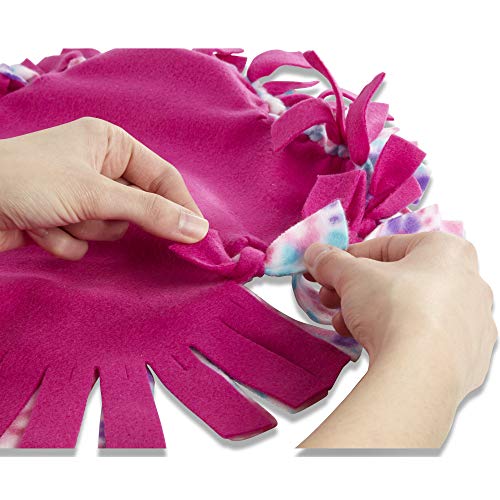 Melissa & Doug Created by Me! Flower Fleece Throw Pillow No-Sew Craft Kit