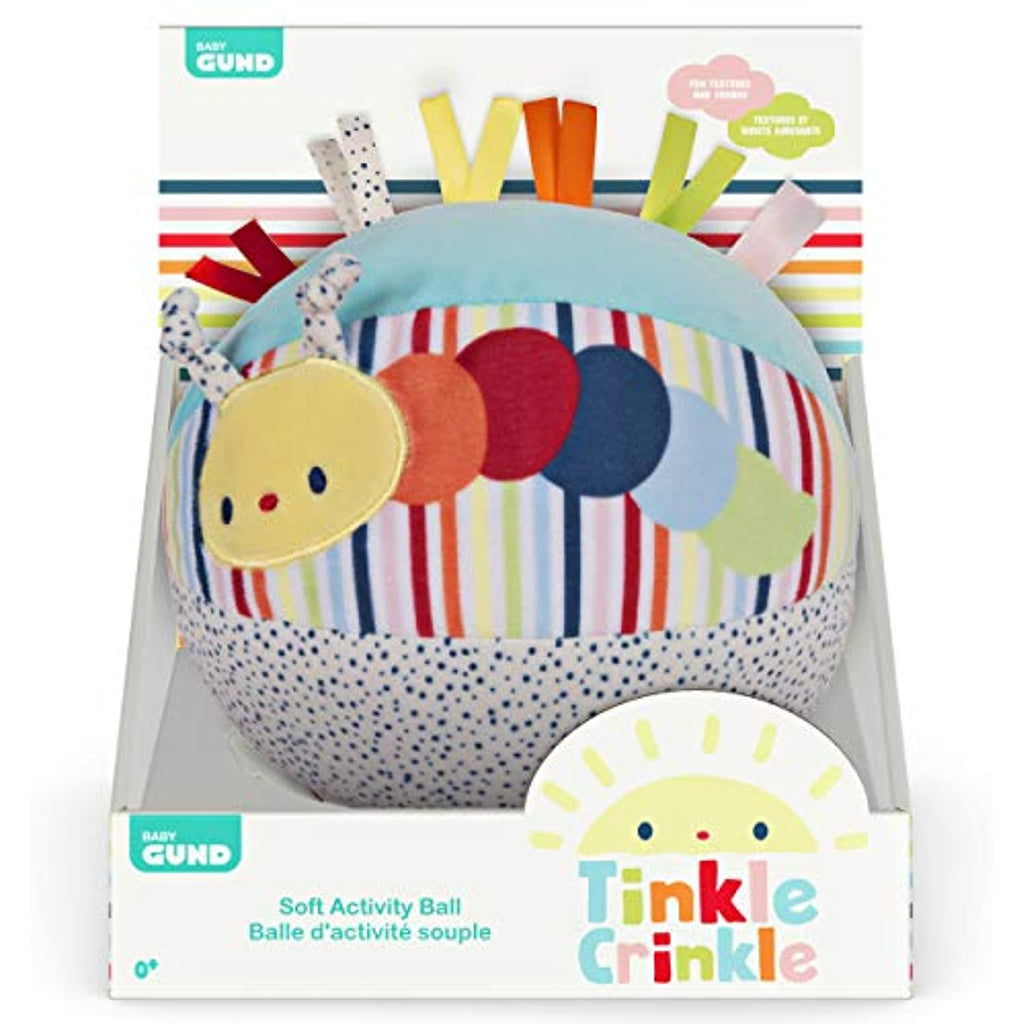 GUND Baby Tinkle Crinkle Soft Activity Ball Plush, 7"