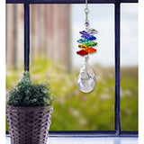 Woodstock Chimes CCAL Rainbow Makers Suncatcher, 10-Inch Long, Crystal Brilliance Cascade - Almond