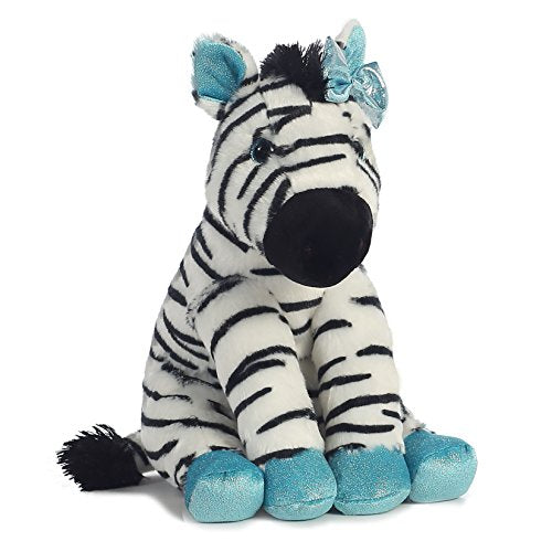 Aurora World Girlz Nation Blue Sparkle Zebra Plush