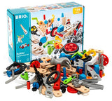 BRIO Builder 34587 - Builder Construction Set - 136-Piece Construction Set STEM Toy with Wood and Plastic Pieces for Kids Age 3 and Up