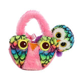 Aurora World Fancy Pals Pet Carrier Owl You Need is Love Plush, Pink