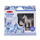Melissa & Doug Decoupage Made Easy Horse & Pony Paper Mache Deluxe Craft Kit With Stickers