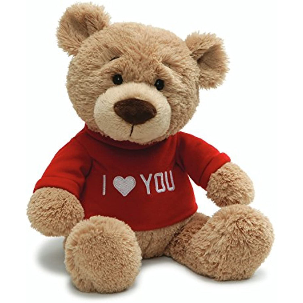 Gund Valentine’s Day Love You T-Shirt Message Bear Plush Stuffed Animal, 7.5” , Red