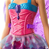 Barbie Dreamtopia Fairy Doll, 12-Inch, with Purple Hair and Wings, Gift for 3 to 7 Year Olds