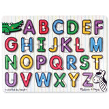 Melissa & Doug Alphabet, Vehicles, Shapes Peg Puzzle Bundle (42 Piece)