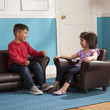 Melissa & Doug Child's Armchair - Coffee Faux Leather