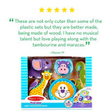 Melissa & Doug First Play Safari Animal Wooden Musical Instruments