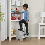 Melissa & Doug Kids Furniture Wooden Step Stool - Gray