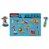 Melissa & Doug Sound Puzzle - Construction Tools and Vehicles