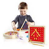 Guidecraft Geo Shape Lacing, Manipulative Preschool Toy