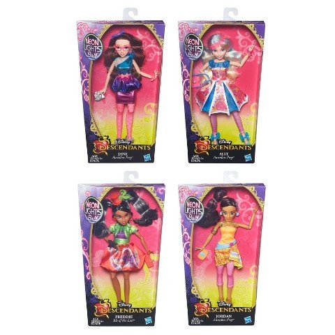 Hasbro HSBB6858 Disney Descendants Neon Lights Assorted44; Pack of 4