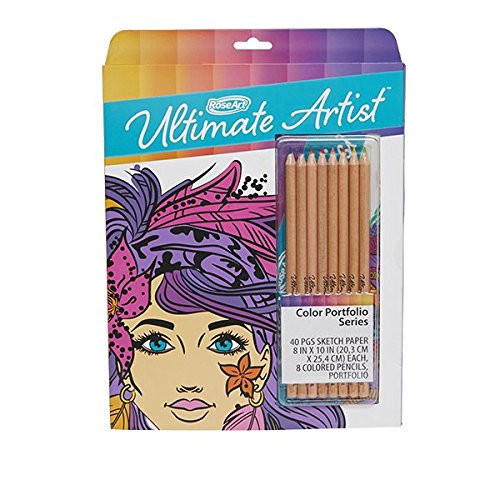 Mattel RoseArt Ultimate Artist Color Portfolio Series, Pencils FBX22