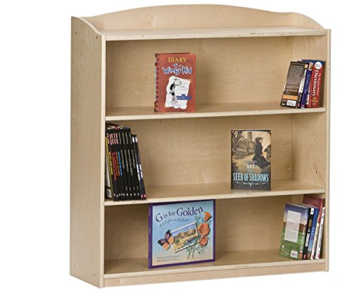 Guidecraft 4-Shelf Bookshelf: Display Books, Toys & Games, Kids' Storage Stand, School Classroom or Playroom Futniture