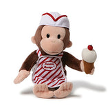 GUND Curious George with Ice Cream Stuffed Animal Toy, 13"