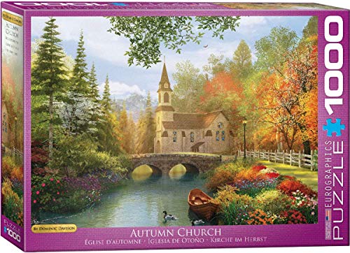 EuroGraphics Autumn Church by Dominic Davison Jigsaw Puzzle (1000-Piece)