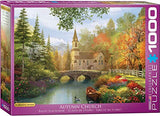 EuroGraphics Autumn Church by Dominic Davison Jigsaw Puzzle (1000-Piece)