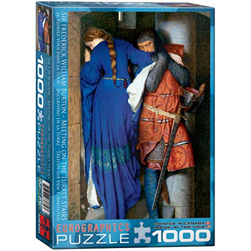 EuroGraphics Meeting Turret Stairs by Frederick William Burton 1000 Piece Puzzle