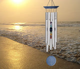 Woodstock Chimes CC7LB Chakra Chime Seven Stones, Blue