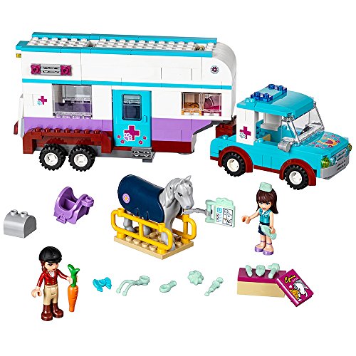 LEGO 41125 Horse Vet Trailer Building Kit, 370 Piece