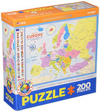EuroGraphics (EURHR Map of Europe 200Piece Puzzle 200Piece Jigsaw Puzzle