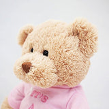 GUND It’s a Girl T-Shirt Teddy Bear Stuffed Animal Plush in Pink, 12”