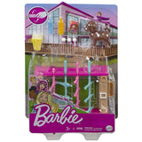 Barbie Mini Playset with Pet, Accessories and Working Foosball Table, Game Night Theme, Gift for 3 to 7 Year Olds