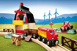BRIO 33719 Farm Railway Set | Toy Train Set for Kids Age 3 and Up,Green