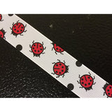Polyester Grosgrain Ribbon for Decorations, Hairbows & Gift Wrap by Yame Home (7/8-in by 10-yds, Lady bug Ladybug)