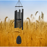 Woodstock Chimes BPMK The Original Guaranteed Musically Tuned Chime Medium Bells of Paradise, 32-Inch, Black