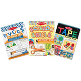 Melissa & Doug Skill-Building Activity Pad 3 Pack -Scissor Skills, Tape Activities, Dry-Erase Fun