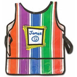 Melissa & Doug Deluxe Standing Easel with Artist's Smock and Spill Proof Paint Cups