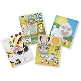 Melissa & Doug Crazy Animals: Make-a-Face Sticker Pad + Free Scratch Art Mini-Pad Bundle [86059]