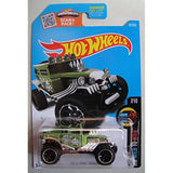 2016 HOT WHEELS HW MILD TO WILD 7/10 GREEN BAJA BONE SHAKER 62/250 SHOWDOWN SCAN AND RACE CARD