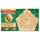 Melissa & Doug Wooden Birdhouse Build-Your-Own Kit & 1 Scratch Art Mini-Pad Bundle (03101)