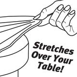 Mom Invented - Tidy Table Covers - Fits Rectangular Tables - Great for Arts and Crafts, Meal Time, Parties and More! - 8 Pack