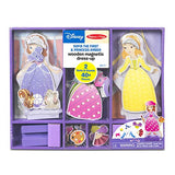 Melissa & Doug Disney Sofia the First and Princess Amber Magnetic Dress-Up Wooden Doll Pretend Play Set (40+ pcs)