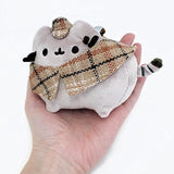 GUND Pusheen Detective Stuffed Plush Backpack Clip, 4.5"