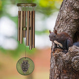 Woodstock Habitats Wind Chime, Green, Owl