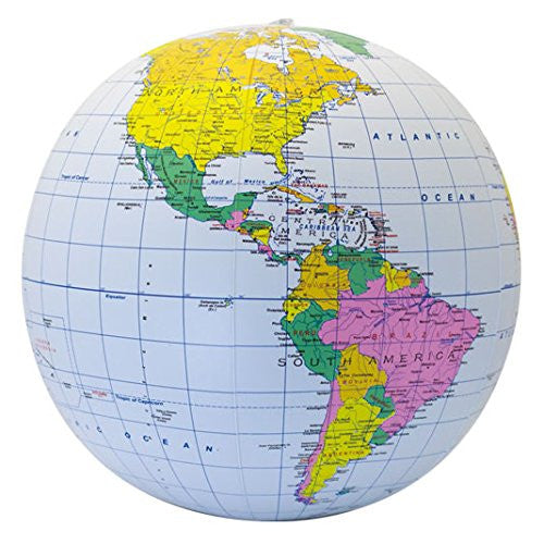 Jet Creations 12" Blue Political Globe