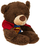 GUND DC Comics Universe Fuzzy Bear Superman Plush, 14", Brown